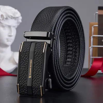 HIGH-END AUTOMATIC BUCKLE LEATHER BELT GB-H042Style-1